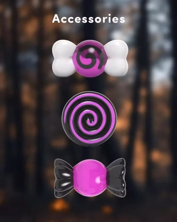 Sanrio Kandy Seasonal Sweets Spooky Fun Kuromi Figure