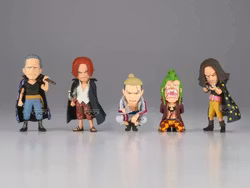 One Piece World Collectable Figure Red Hair Pirates vs. Bartolomeo Set of 5 Figures