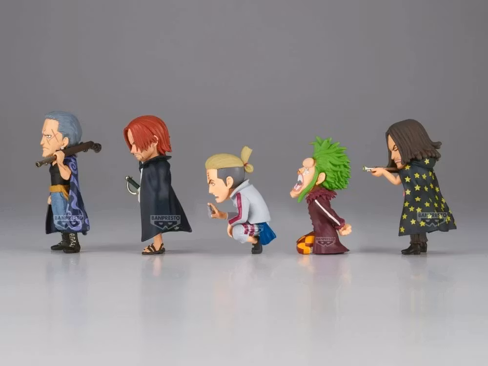 One Piece World Collectable Figure Red Hair Pirates vs. Bartolomeo Set of 5 Figures