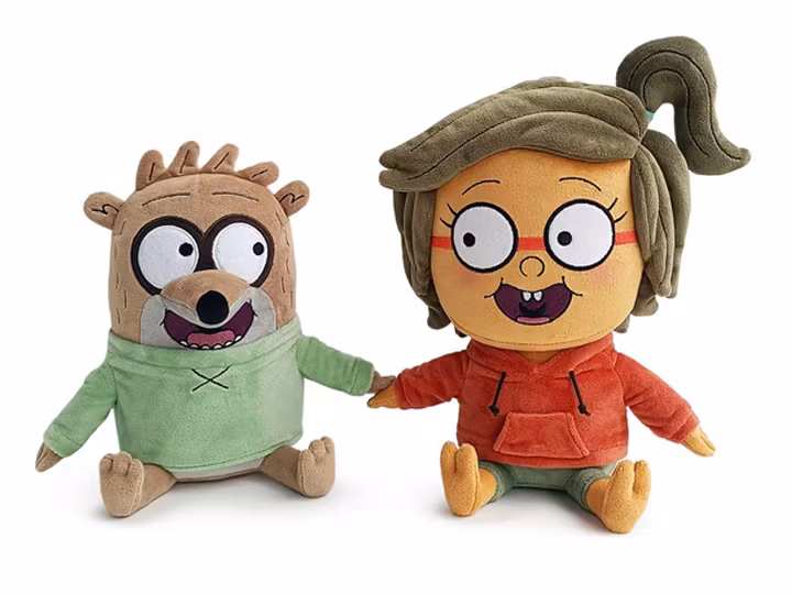 Regular Show Plush Figures 2-Pack Valentine's Rigby & Eileen