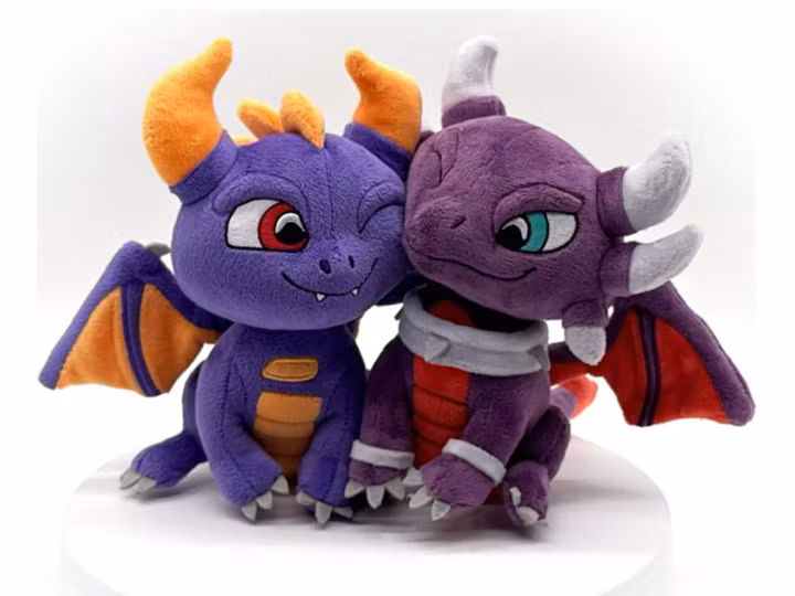Skylanders Plush Figures 2-Pack Valentine's Spyro & Cynder