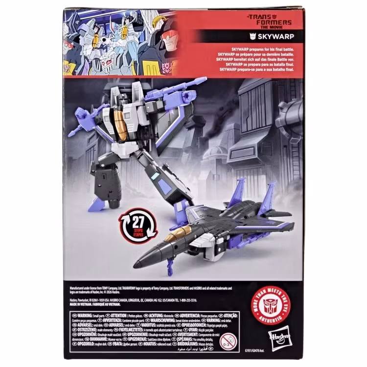 The Transformers: The Movie Studio Series 86 Voyager Class Skywarp Action Figure