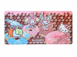 Sanrio Pink Black Party Series XXL Mousepad Hello Kitty & Friends Donuts