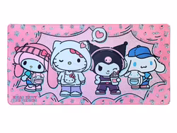Sanrio Pink Black Party Series XXL Mousepad Hello Kitty & Friends Pop