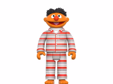 Sesame Street ReAction Ernie in PJs Action Figure