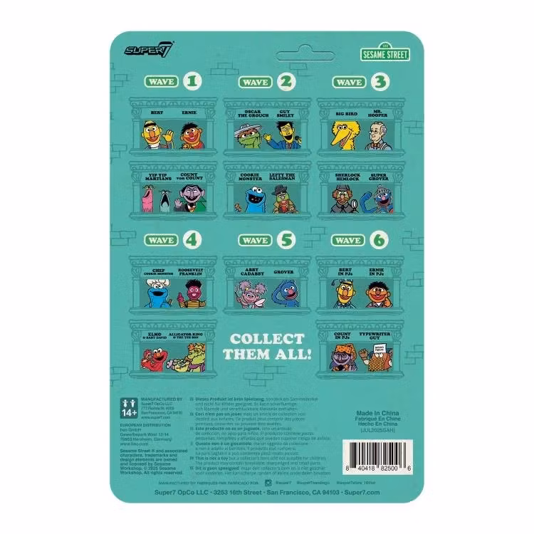 Sesame Street ReAction Ernie in PJs Action Figure