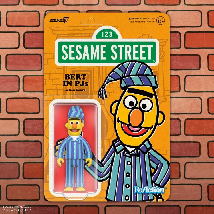 Sesame Street ReAction Bert in PJs Action Figure