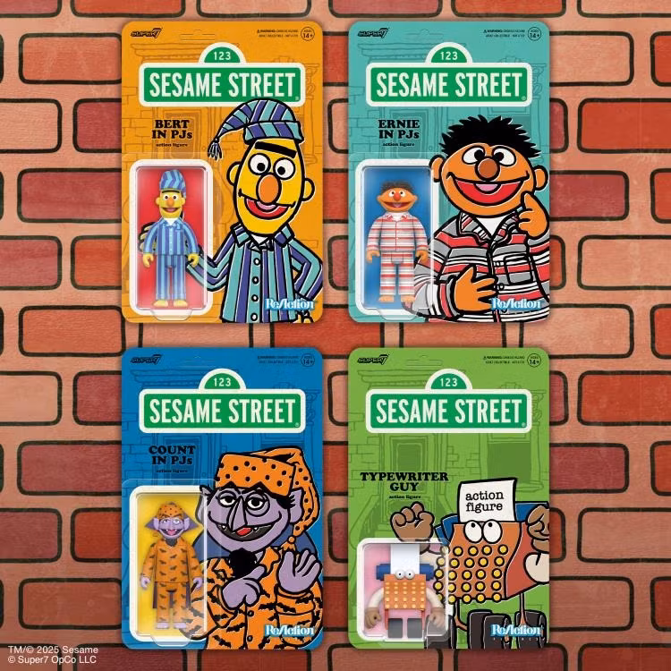 Sesame Street ReAction Bert in PJs Action Figure