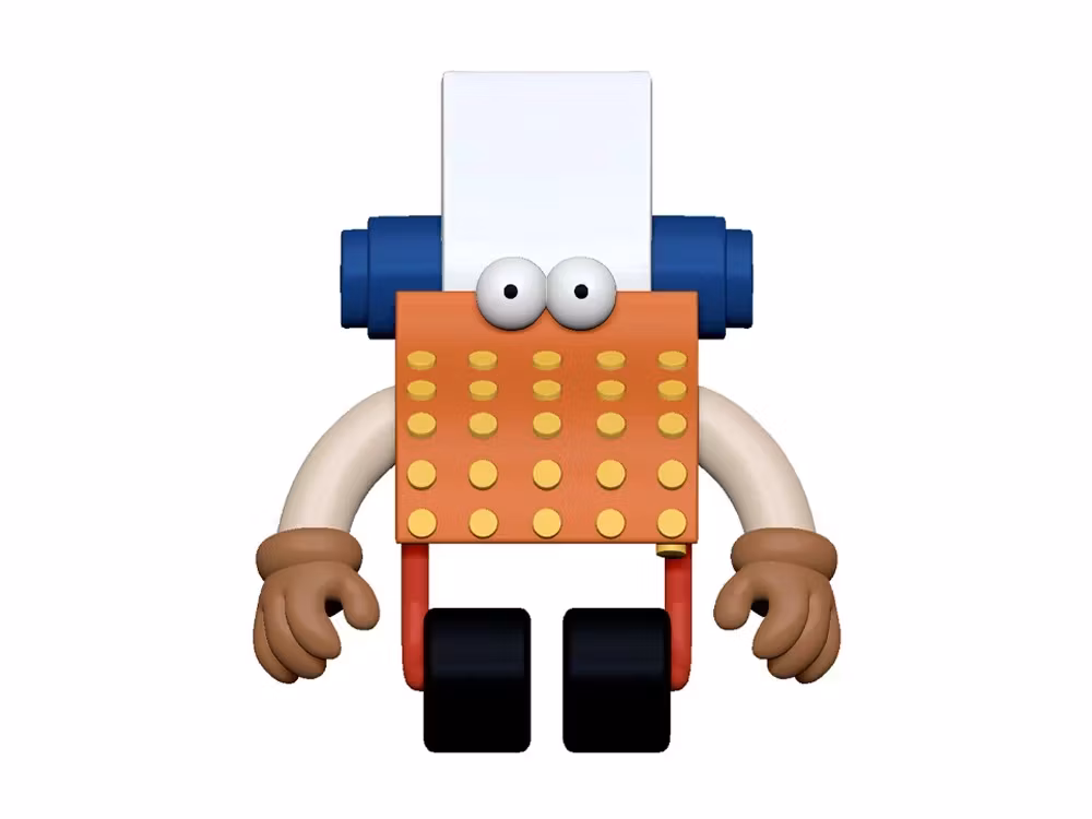 Sesame Street ReAction Typewriter Guy Action Figure