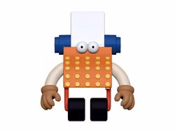 Sesame Street ReAction Typewriter Guy Action Figure