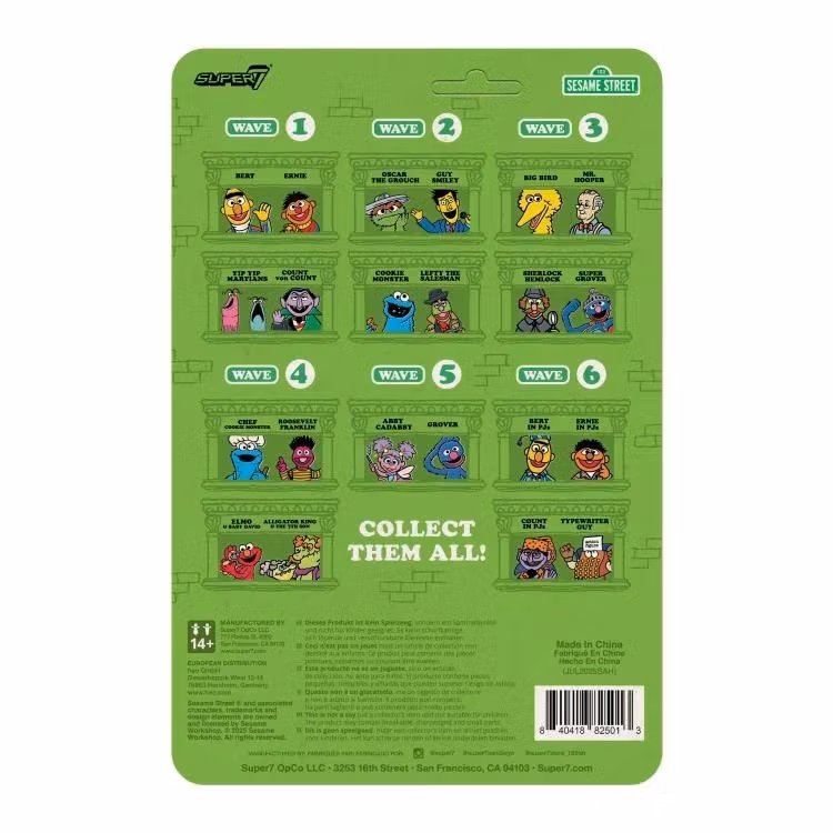 Sesame Street ReAction Typewriter Guy Action Figure