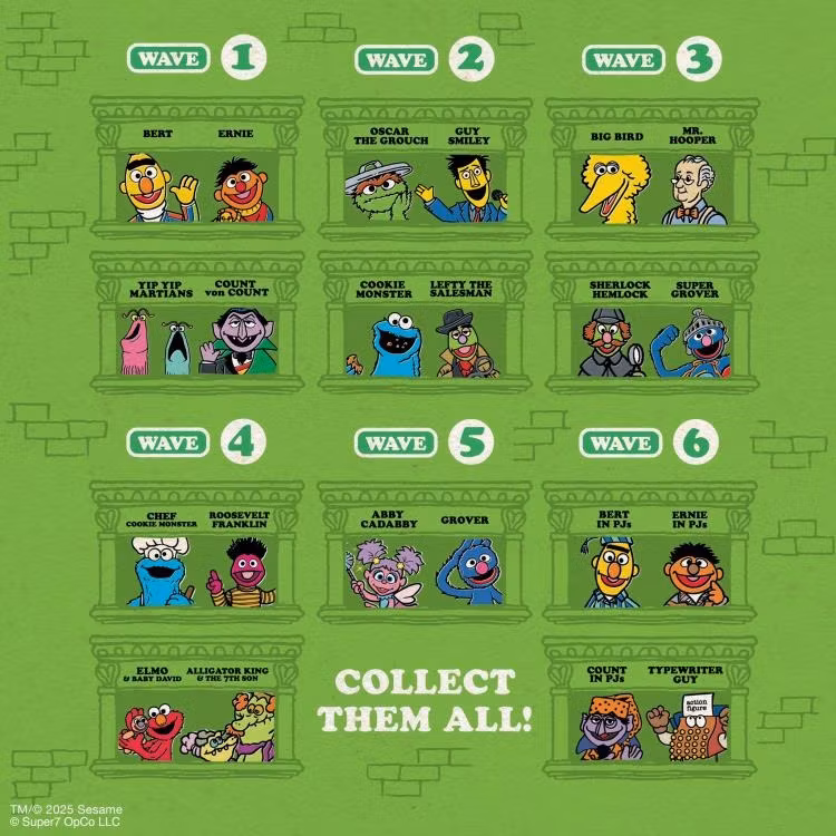 Sesame Street ReAction Typewriter Guy Action Figure