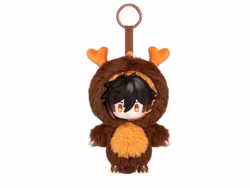 Genshin Impact Winter Nesting Series Vinyl Plush Keychain Zhongli