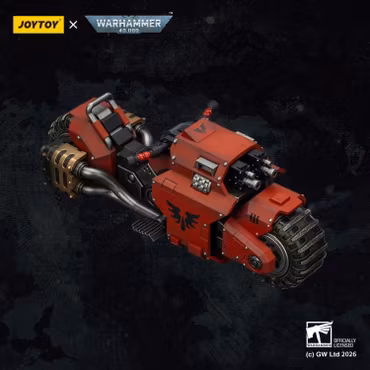 Warhammer 40,000 Blood Angels Raider-pattern Combat Bike with Twin-linked Bolt Rifles 1/18 Scale Vehicle