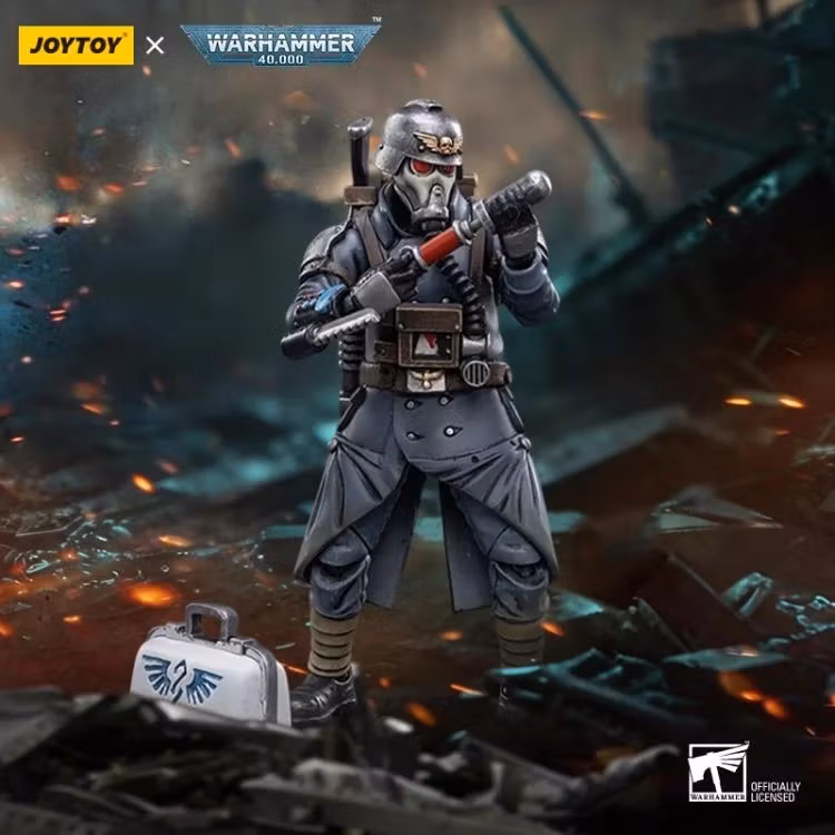 Warhammer 40,000 Death Korps of Krieg Veteran Squad Guardsman Medic 1/18 Scale Action Figure