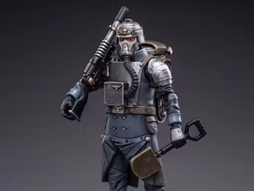 Warhammer 40K Death Korps of Krieg Veteran Squad Guardsman Demolitions Specialist 1/18 Scale Action Figure