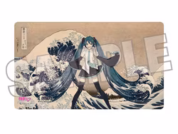 Hatsune Miku x Katsushika Hokusai iXima Desk Mat The Great Wave off Kanagawa/Fine Wind, Clear Morning