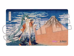 Hatsune Miku x Katsushika Hokusai iXima Desk Mat The Great Wave off Kanagawa/Fine Wind, Clear Morning