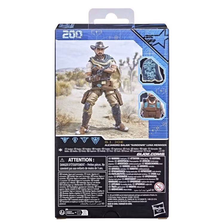 G.I. Joe Classified Series #200 Alejandro Balam "Sundown" Luna Mendoza Action Figure