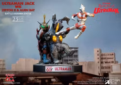 Return of Ultraman Ultraman Jack vs Zetton II & Alien Bat Battle Scene Diorama Statue