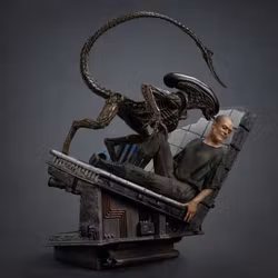 Alien 3 Ellen Ripley and Dog Alien 1/10 Art Scale Statue
