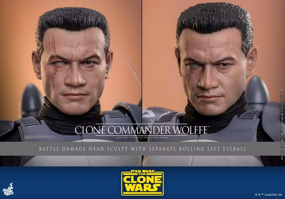 Star Wars: The Clone Wars TMS141 Clone Commander Wolffe 1/6th Scale Collectible Figure
