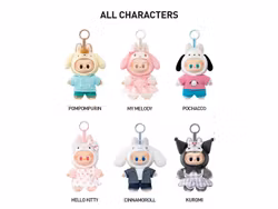 THE MONSTERS × Hello Kitty and Friends Series-Vinyl Plush Pendant Blind Box (1)