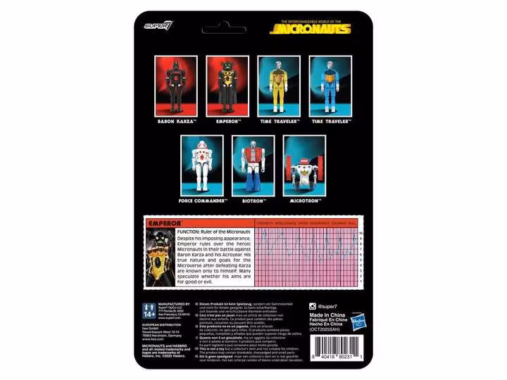 Micronauts ReAction+ Wave 03 Emperor Action Figure