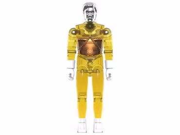 Micronauts ReAction+ Wave 03 Time Traveler (Translucent Yellow) Action Figure