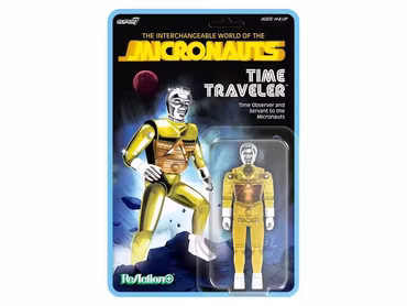 Micronauts ReAction+ Wave 03 Time Traveler (Translucent Yellow) Action Figure