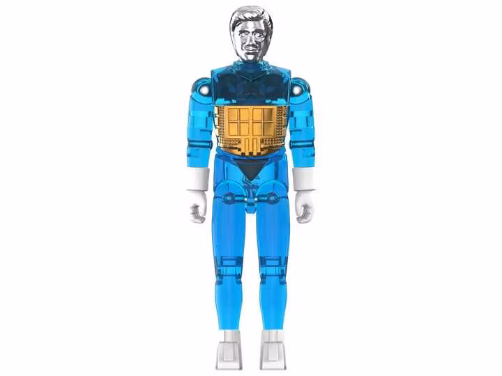 Micronauts ReAction+ Wave 03 Time Traveler (Translucent Blue) Action Figure