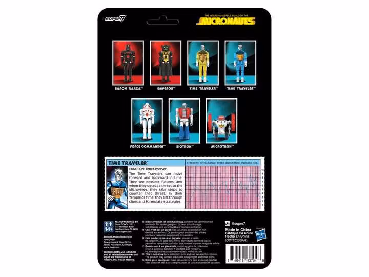 Micronauts ReAction+ Wave 03 Time Traveler (Translucent Blue) Action Figure