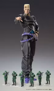 JoJo's Bizarre Adventure: Diamond is Unbreakable Super Action Statue Keicho Nijimura & Bad Company Action Figure