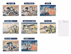 Hatsune Miku x Katsushika Hokusai iXima Postcard Set