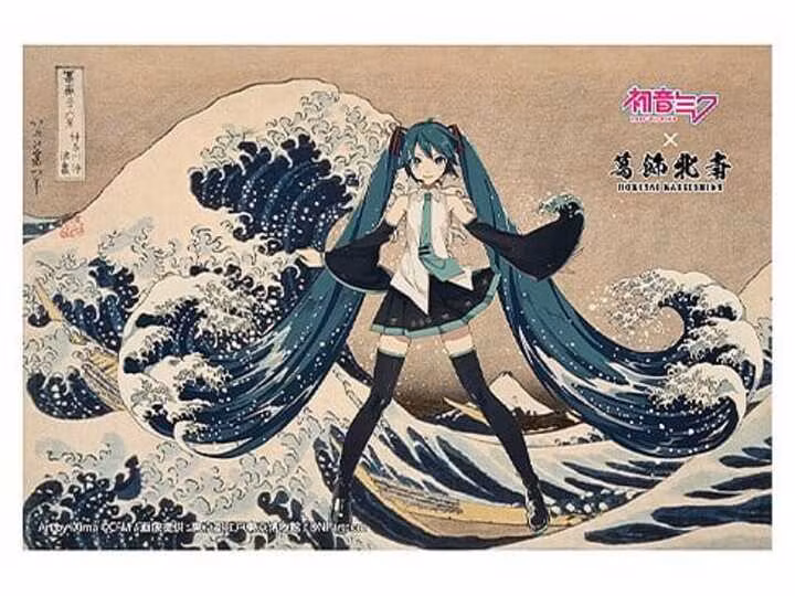 Hatsune Miku x Katsushika Hokusai iXima Postcard Set