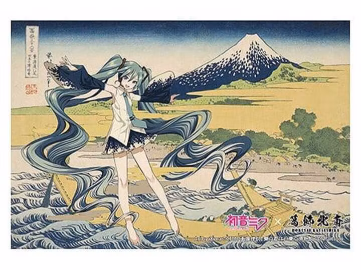Hatsune Miku x Katsushika Hokusai iXima Postcard Set