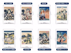 Hatsune Miku x Katsushika Hokusai iXima Instant Photo Card (8 Pieces) Box Set
