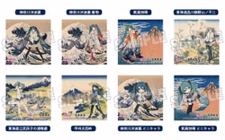 Hatsune Miku x Katsushika Hokusai iXima Sticker Set
