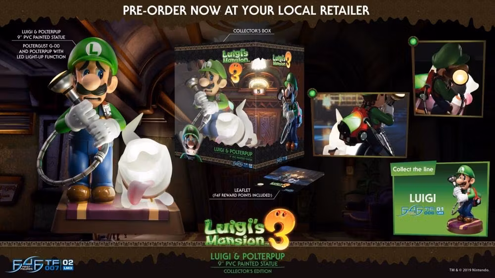 Luigi's Mansion 3 Luigi Collector's Edition Statue