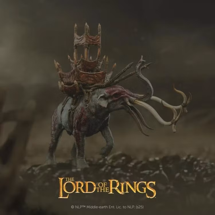 The Lord of the Rings: The Return of the King Mumak in Battle Miniature Statue