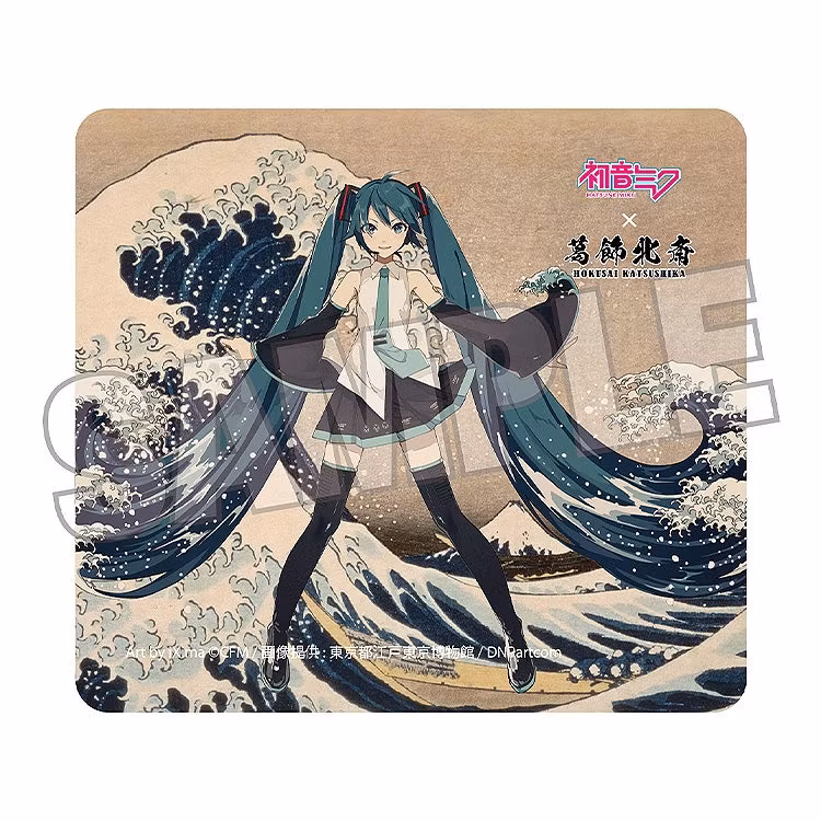 Hatsune Miku x Katsushika Hokusai iXima Mousepad (The Great Wave off Kanagawa)