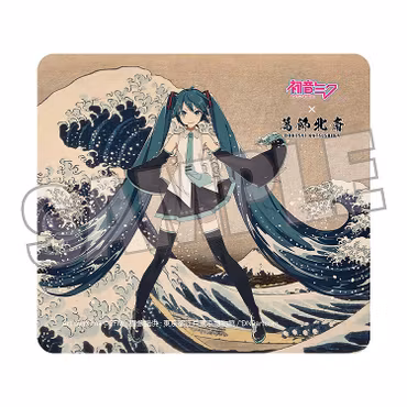Hatsune Miku x Katsushika Hokusai iXima Mousepad (The Great Wave off Kanagawa)
