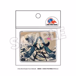 Katsushika Hokusai x Hatsune Miku 3D Magnet: Thirty-six Views of Mount Fuji (The Great Wave off Kanagawa)