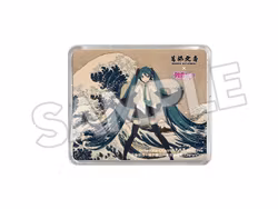 Katsushika Hokusai x Hatsune Miku 3D Magnet: Thirty-six Views of Mount Fuji (The Great Wave off Kanagawa)