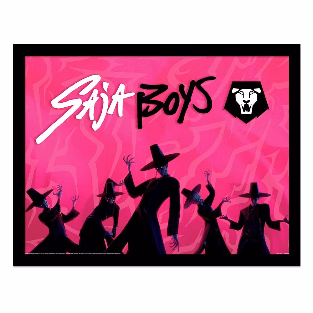 KPop Demon Hunters Collector Print Framed Poster Saja Boys Idol