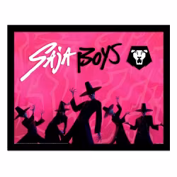 KPop Demon Hunters Collector Print Framed Poster Saja Boys Idol