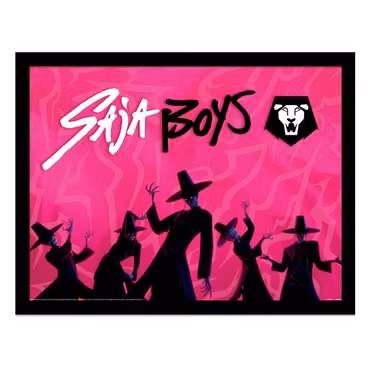 KPop Demon Hunters Collector Print Framed Poster Saja Boys Idol