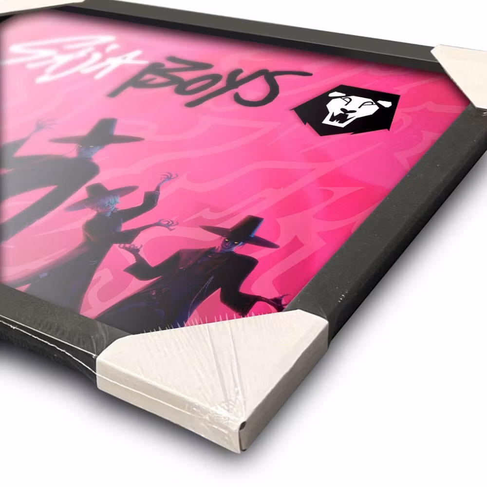 KPop Demon Hunters Collector Print Framed Poster Saja Boys Idol