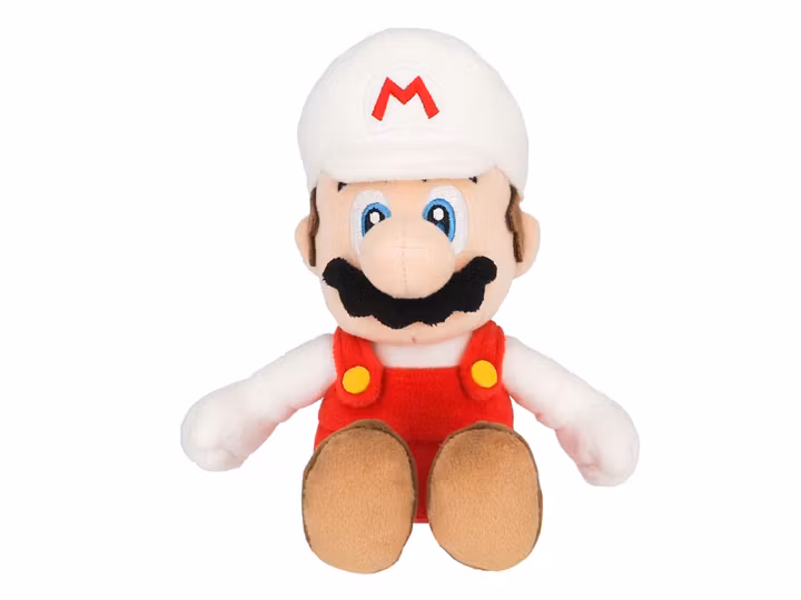 Super Mario Plush Figure Mario Fire