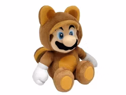Super Mario Plush Figure Tanooki Mario
